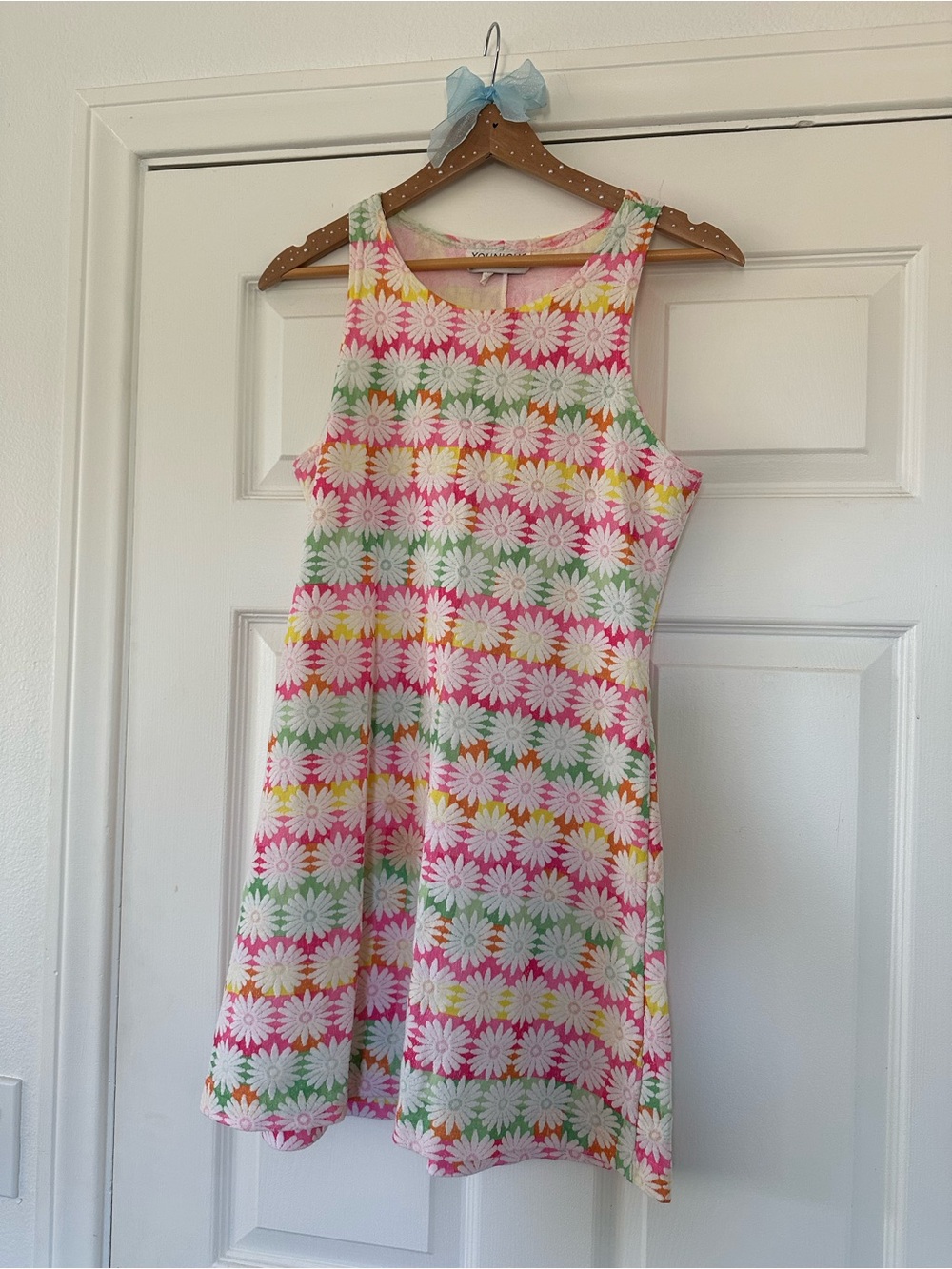 Vintage 90s Y2k Floral Sleeveless Tank Summer Dress
